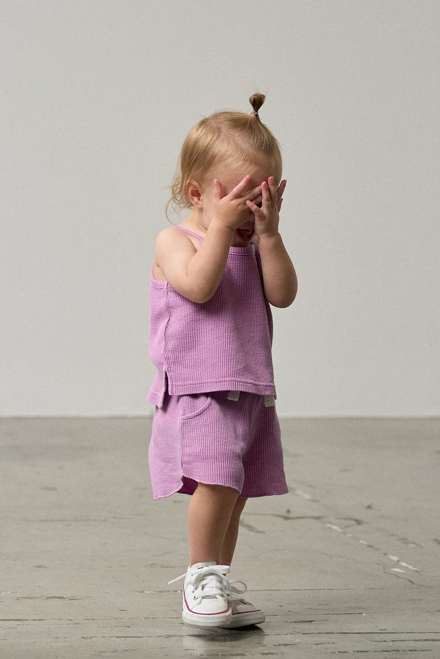 LITTLE BIPSY - Waffle Short | Purple