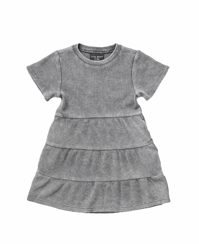 LITTLE BIPSY - Acid Wash Waffle Dress