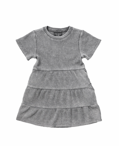 LITTLE BIPSY - Acid Wash Waffle Dress