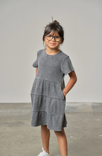 LITTLE BIPSY - Acid Wash Waffle Dress