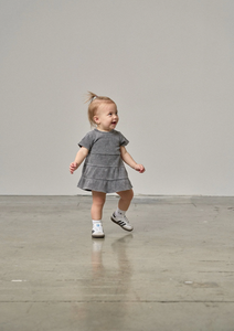 LITTLE BIPSY - Acid Wash Waffle Dress