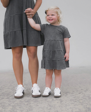 LITTLE BIPSY - Acid Wash Waffle Dress