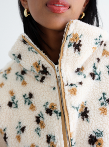 BRUNETTE THE LABEL - Floral Sherpa Jacket