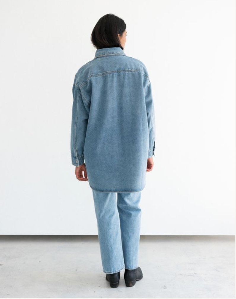 BRUNETTE THE LABEL - Shania Denim Jacket | Vintage Blue