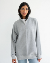 BRUNETTE THE LABEL - Not Your BF's Half Zip | HOCKEY MOM x Mini Citizen (grey)