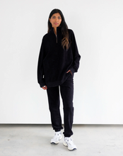 BRUNETTE THE LABEL - Not Your Boyfriend's Half Zip | Black