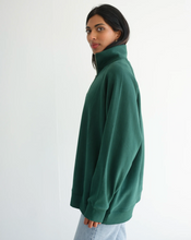 BRUNETTE THE LABEL - Not Your Boyfriend's Half Zip | Forest Green