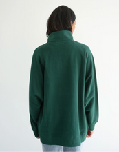 BRUNETTE THE LABEL - Not Your Boyfriend's Half Zip | Forest Green