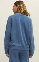 Z SUPPLY - Boyfriend Denim Sweatshirt | Calypso Blue Indigo