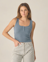 RYLEE & CRU - Ribbed Tank | Heathered Marine