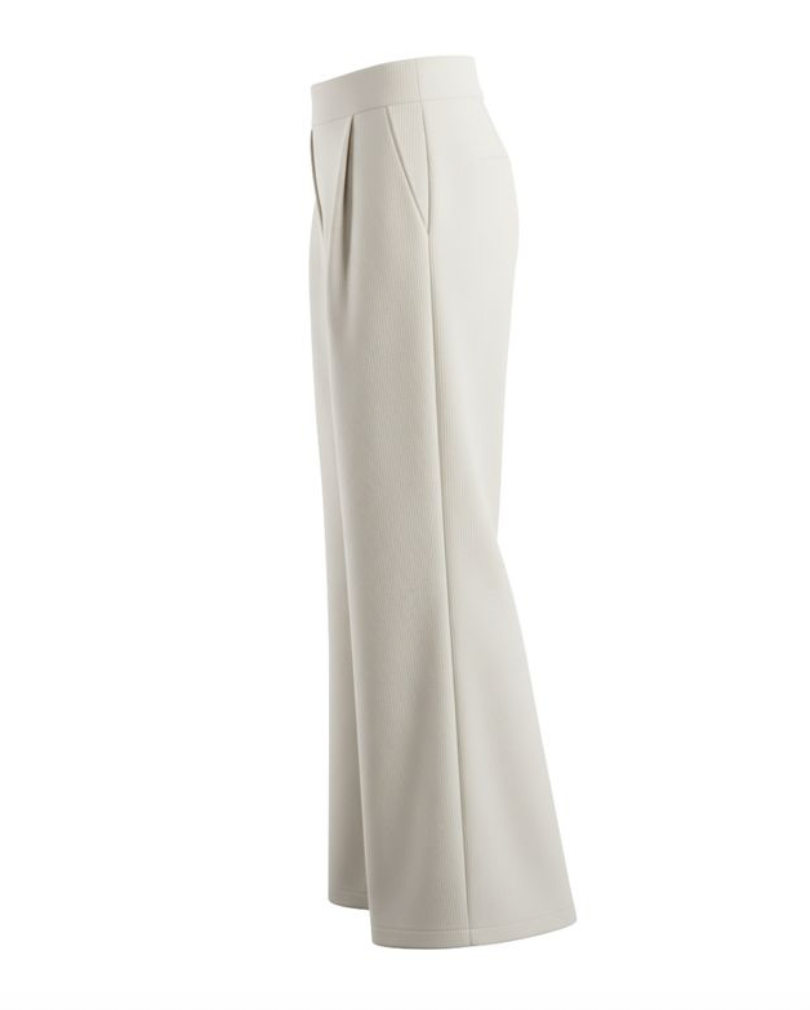 PRIV - LuxeFlow Trouser Pant | Cream