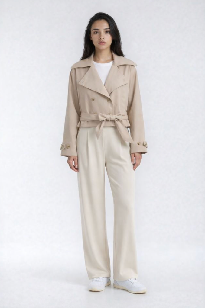 PRIV - LuxeFlow Trouser Pant | Cream