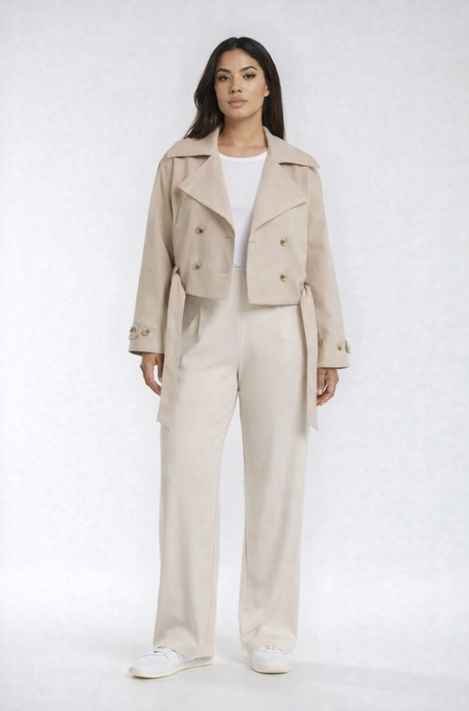 PRIV - LuxeFlow Trouser Pant | Cream