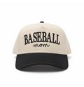 L&E MAMA DESIGNS - Baseball Mom | Black & Cream