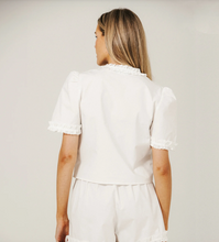 BRUNETTE THE LABEL - Cotton Poplin Ruffle Top