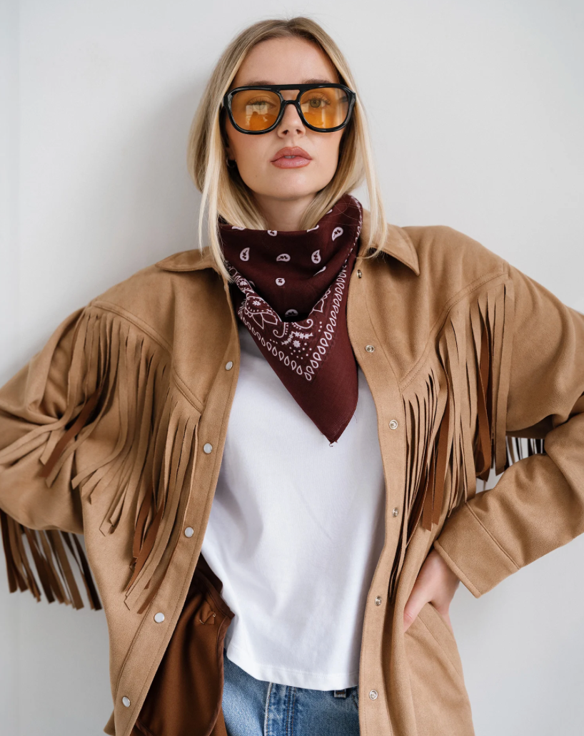 BRUNETTE THE LABEL - Fringe Jacket