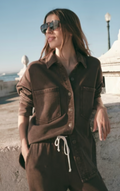 Z SUPPLY - All Day Knit Jacket | Dark Chocolate