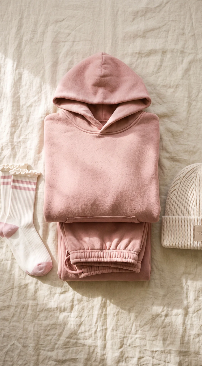 PRIV - Linden Hoodie | Ballet Pink