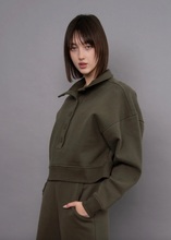 RD STYLE - Malta Fleece Mock Neck 1/2 Button Up