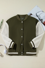 MINI CITIZEN - Custom Corduroy Fleece Button-Up Bomber Jacket | Mist Green