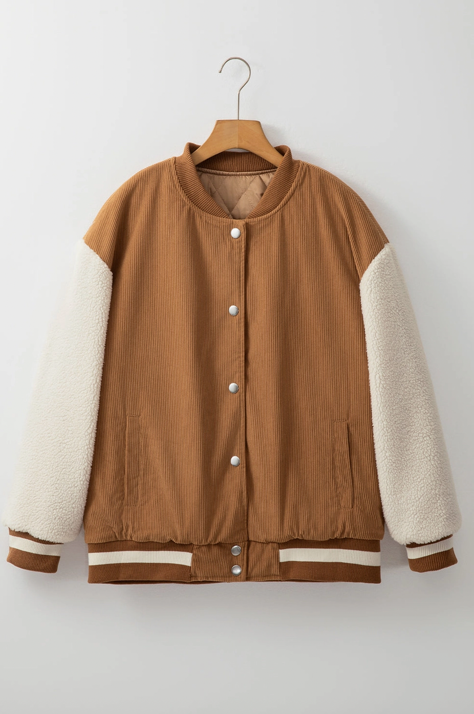 MINI CITIZEN - Custom Corduroy Fleece Button-Up Bomber Jacket | Buckskin