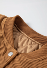 MINI CITIZEN - Custom Corduroy Fleece Button-Up Bomber Jacket | Buckskin