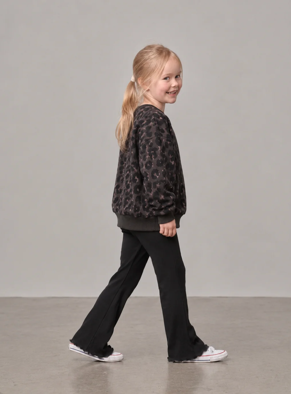 LITTLE BIPSY - Ribbed Flare Pant