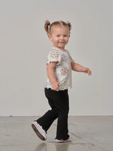 LITTLE BIPSY - Ribbed Flare Pant
