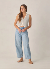 RYLEE & CRU - Women's Knit Vest | Marine Stripe