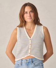 RYLEE & CRU - Women's Knit Vest | Marine Stripe