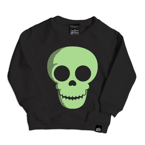 WHISTLE & FLUTE - Glow Skull Sweatshirt
