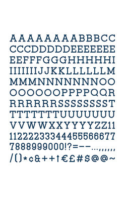 DCWV - 1" Letter Pack (188 pieces)
