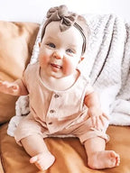 LITTLE ROWE - Frankie Romper | Peaches