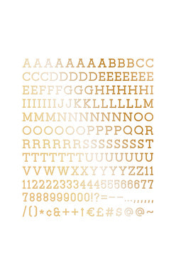 DCWV - 1" Letter Pack (188 pieces)