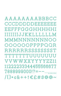 DCWV - 1" Letter Pack (188 pieces)