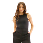 RD STYLE - Roxanna Crewneck Bodysuit | Black