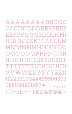 DCWV - 1" Letter Pack (188 pieces)