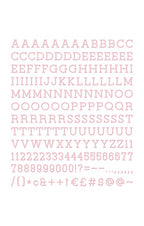 DCWV - 1" Letter Pack (188 pieces)