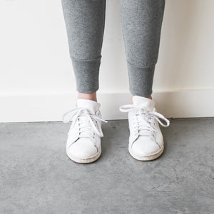 BRUNETTE THE LABEL - The "Middle Sister" Chainstitch Jogger | Heather Grey