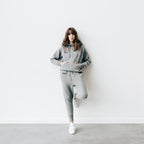 BRUNETTE THE LABEL - The "Middle Sister" Chainstitch Jogger | Heather Grey