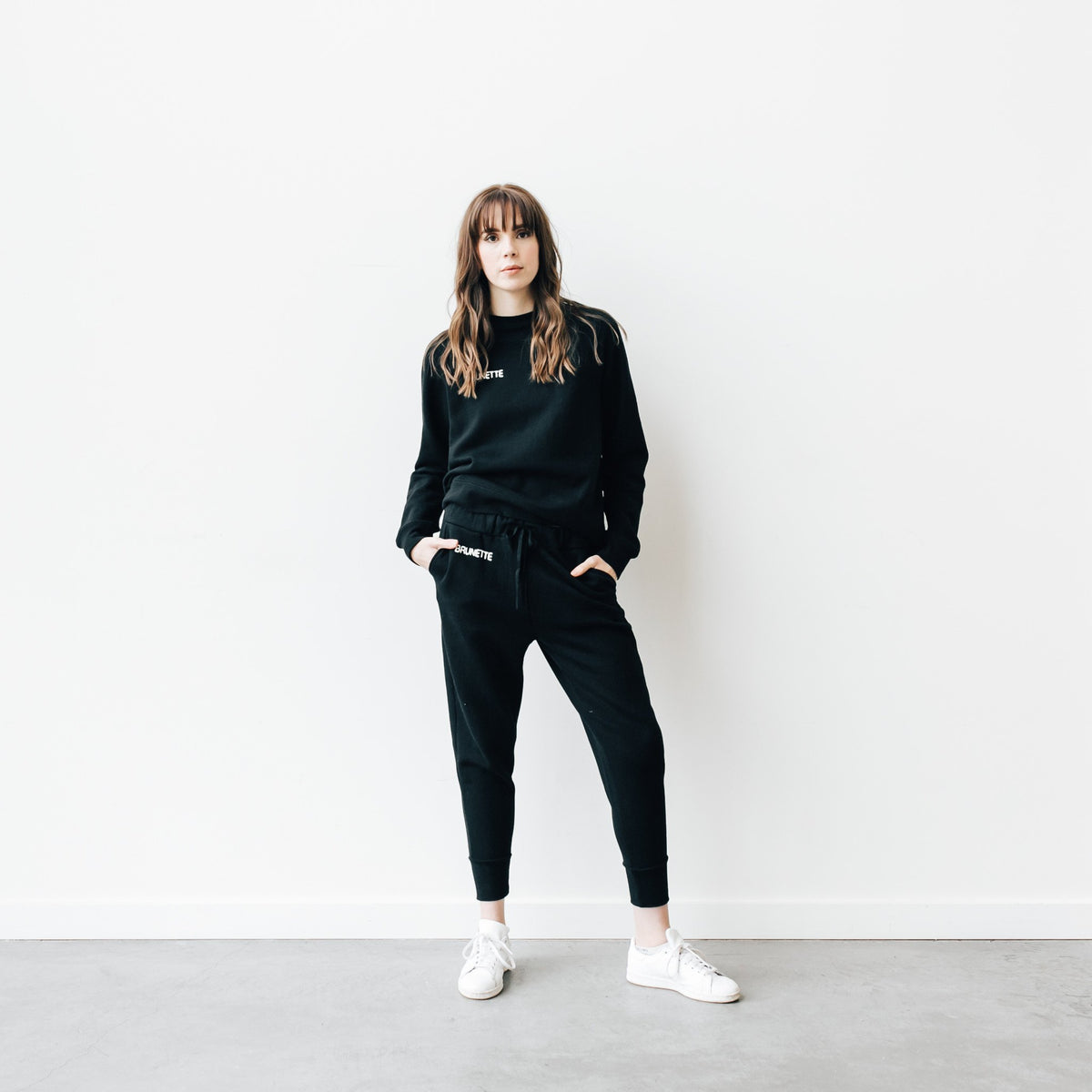 BRUNETTE THE LABEL - The "Middle Sister" Chainstitch Jogger | Black