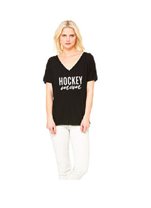 MINI CITIZEN - "Hockey Mom" Women's Slouchy V-Neck
