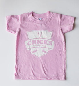 MINI CITIZEN - "Chicks with Sticks" Youth Poly-Cotton Tee