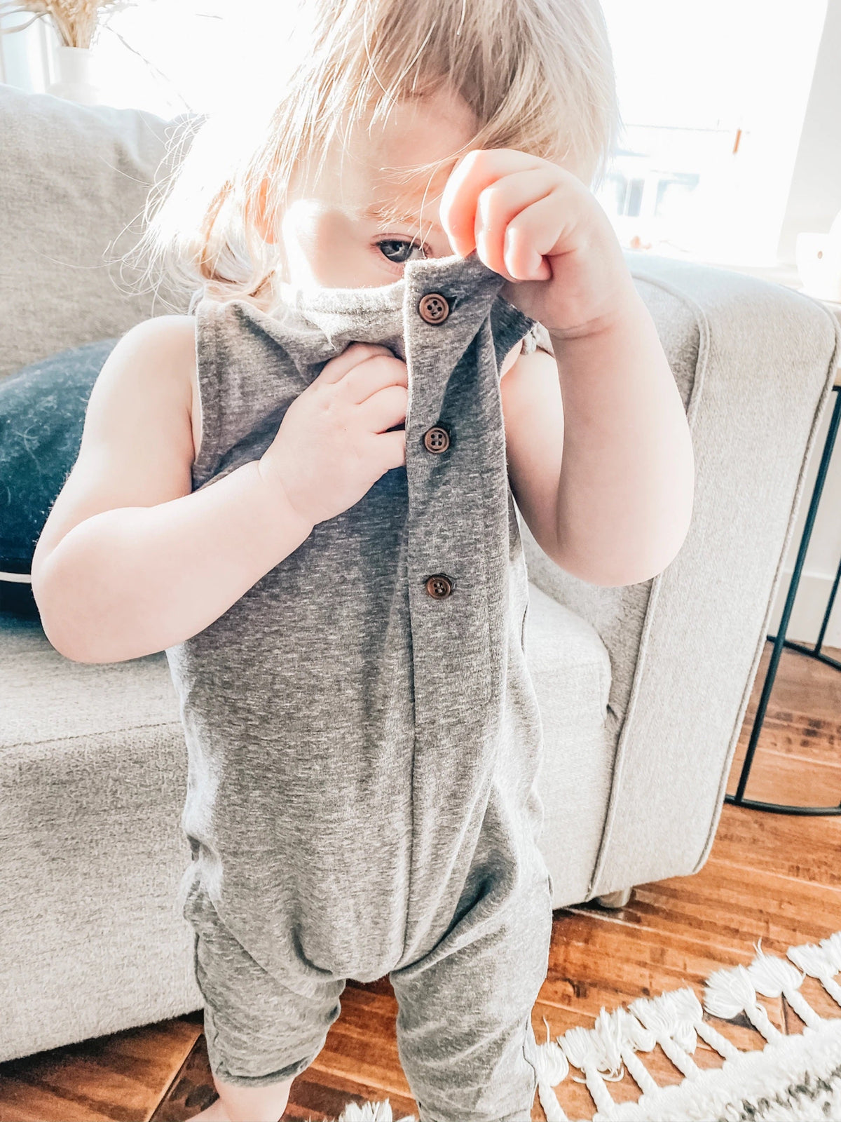 LITTLE ROWE - Frankie Romper | Peaches