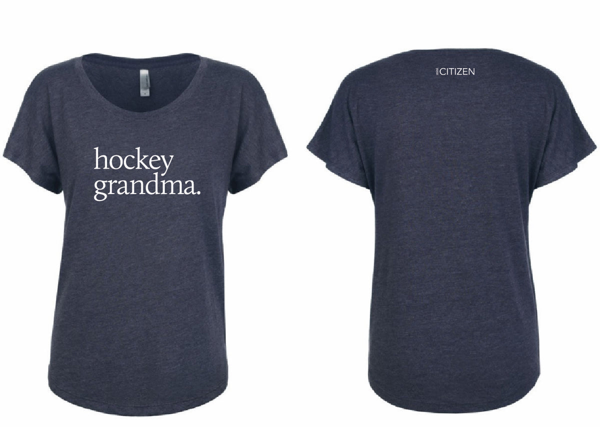 MINI CITIZEN - "Hockey Grandma" Ladies Tri-Blend Tee