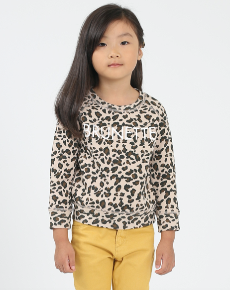 BRUNETTE THE LABEL - The "BRUNETTE" Little Babes Crew | Leopard Print