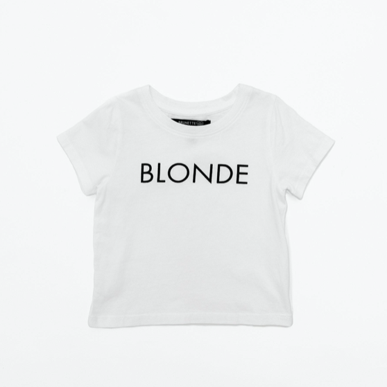 BRUNETTE THE LABEL - The "BLONDE" Little Babes Tee