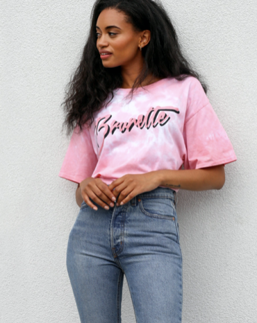 BRUNETTE THE LABEL - The "BRUNETTE" Tie-Dye Vintage Boxy Tee | Juicy Couture