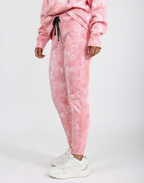 BRUNETTE THE LABEL - The BEST FRIEND Pink Marble Tie-Dye Jogger | Juicy Couture