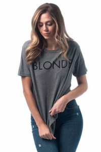 BRUNETTE THE LABEL - The BLONDE Tee | Heather Grey